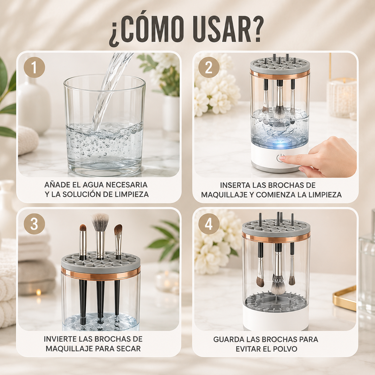 Limpiador de brochas eléctrico