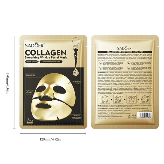 Mascara Facial de Colágeno Antiarrugas